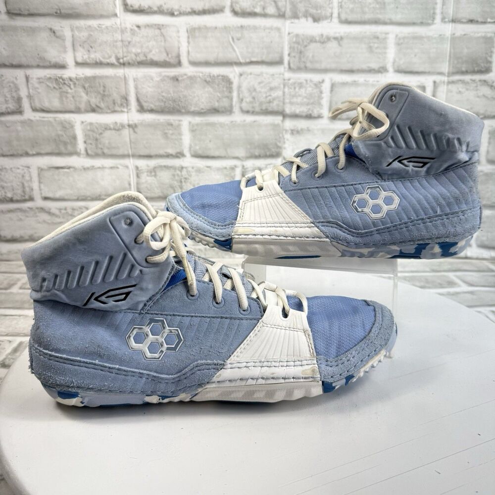 Rudis KS Power Adult Blue and White Size 9 Tie Up Athletic Wrestling Shoes